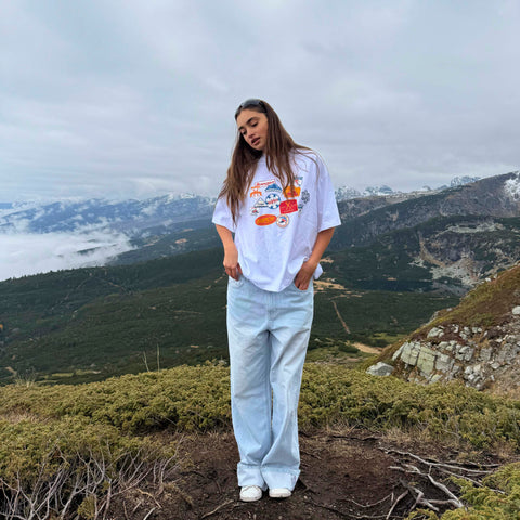 Winter3 / Patchwork Tee - White