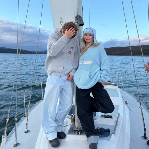 Winter3 / Flow Vintage Zip-Up - Celestial Blue