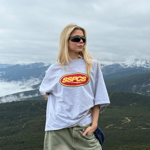 Winter3 / Badge Tee - Neutral Heather