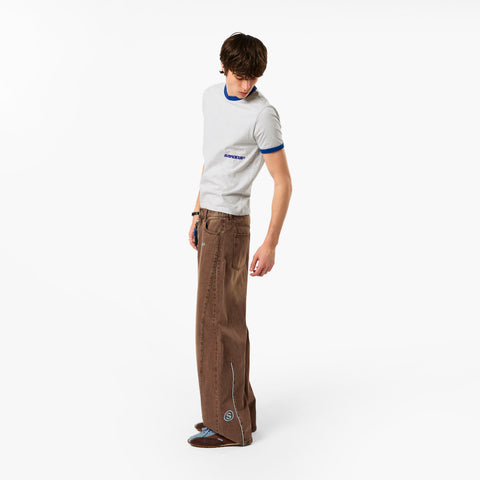 +351 Cotton / 351 Essentials Ringer Tee - Ash