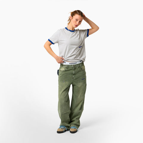 +351 Cotton / 351 Essentials Ringer Tee - Ash
