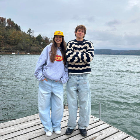 Winter3 / Essentials Knitted Wavy Sweat - Nightfall