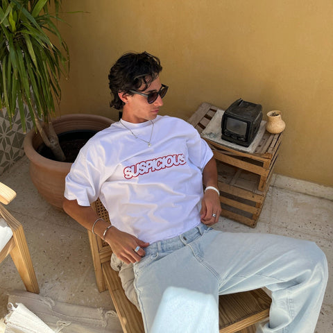 Spring / Slanted Tee - White