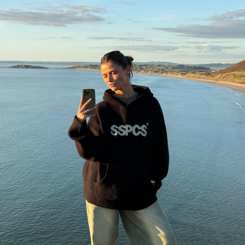 Fall / SSPCS Knitted Hoodie - Black