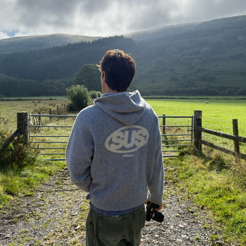 Fall / The SUS Knitted Hoodie - Heather Grey