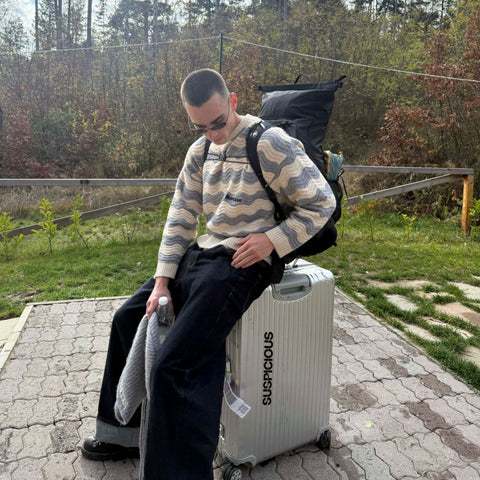 Winter3 / Essentials Knitted Wavy Sweat - Dune