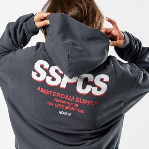 Store Excl. / Amsterdam Supply Boxy Hoodie - Washed Black