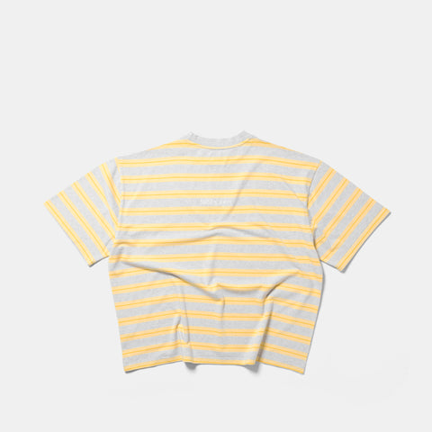 Summer Breeze / Mirror Striped Tee - Heather & Yellow
