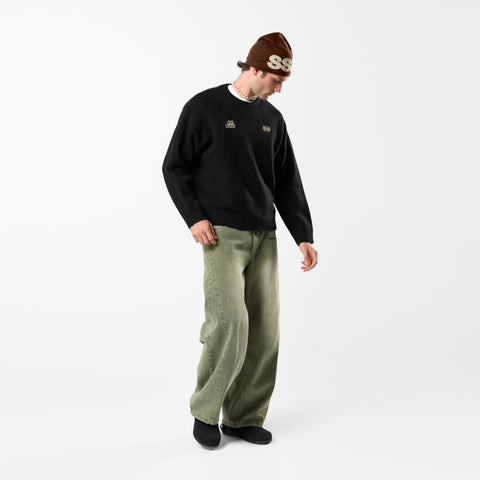 Fall / Backmark Knitted Sweat - Black
