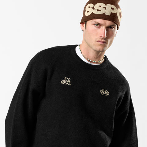 Fall / Backmark Knitted Sweat - Black