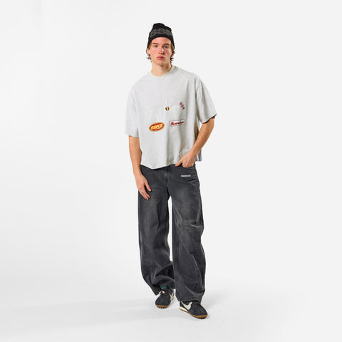 Off Season / Badge Line Up Tee - Ash