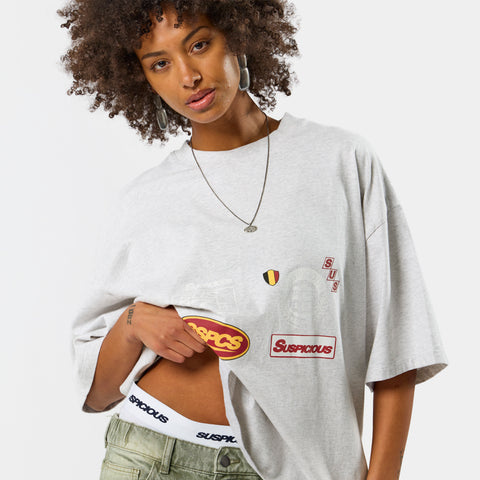 Off Season / Badge Line Up Tee - Ash