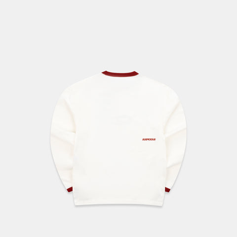 Off Season / Badge Ringer Longsleeve - Red