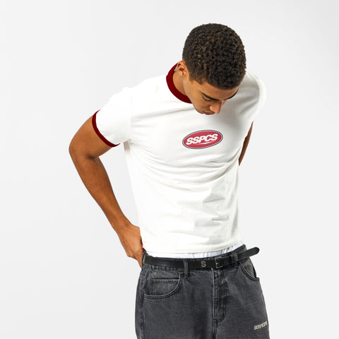 Off Season / Badge Ringer Tee - Red