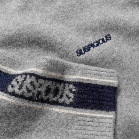 Winter 1 / Band Knitted Sweat - Heather Grey