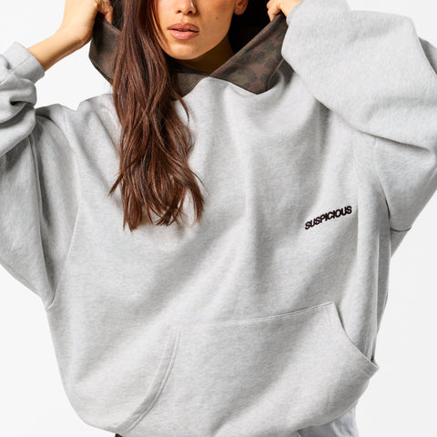 Leopard / Base Hoodie - Neutral Heather