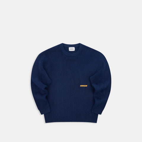 Camo / Base Knitted Sweat - Deep Navy