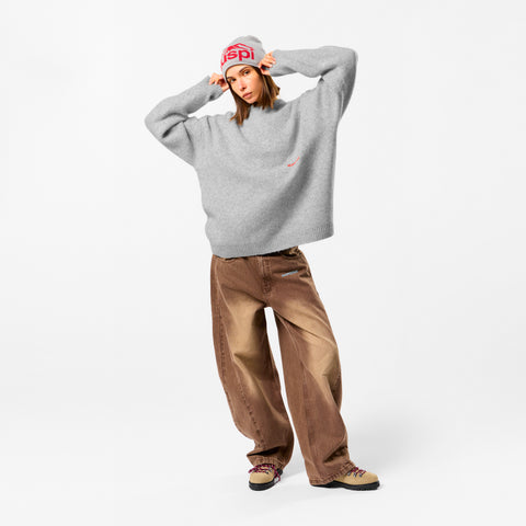 Camo / Base Knitted Sweat - Neutral Heather