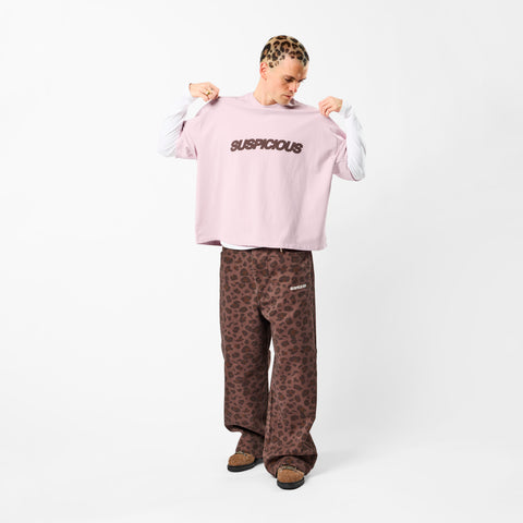 Leopard / Base Tee - Light Lilac