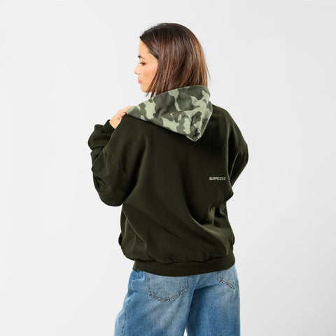 Camo / Base Zip-Up Hoodie - Tarmac