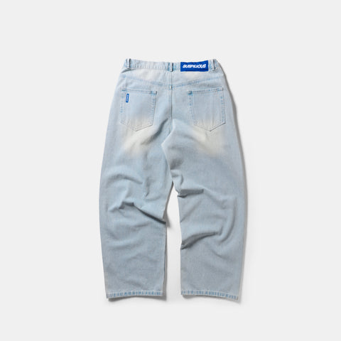 Basics / Basic Baggy Jeans - Bleached