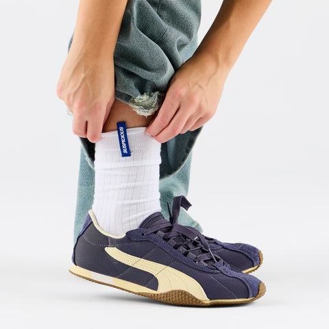 Women Drop / Basic Socks - White