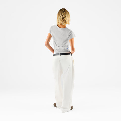 Basics / Basic W Baby Tee - Ash