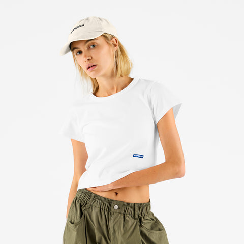 Basics / Basic W Baby Tee - White