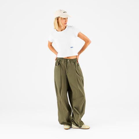 Basics / Basic W Baby Tee - White