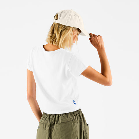 Basics / Basic W Baby Tee - White