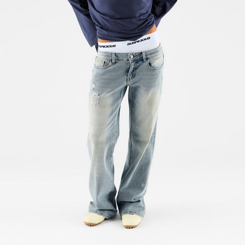 Women Drop / Basic W Bootcut Jeans - Blue Dust