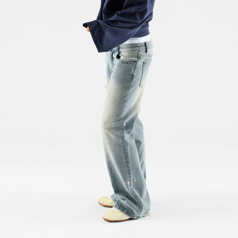 Women Drop / Basic W Bootcut Jeans - Blue Dust