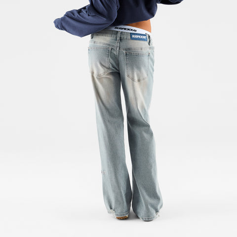 Women Drop / Basic W Bootcut Jeans - Blue Dust