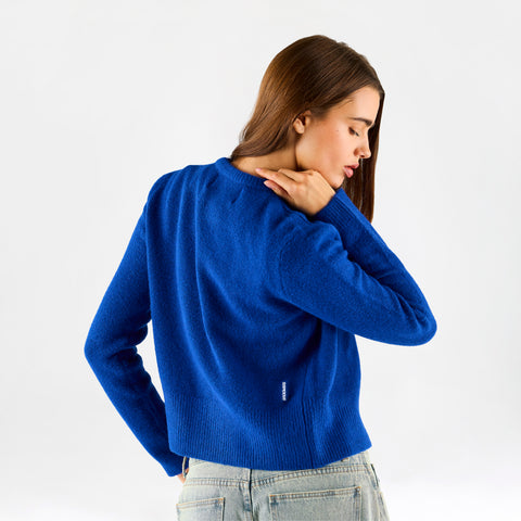 Women Drop / Basic W Cardigan - Big Blue