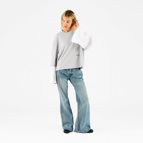 Basics / Basic W Layered Longsleeve - Ash