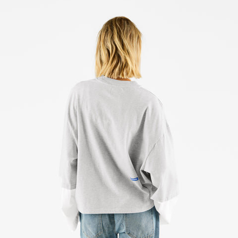 Basics / Basic W Layered Longsleeve - Ash
