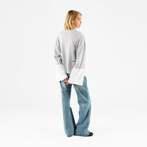 Basics / Basic W Layered Longsleeve - Ash