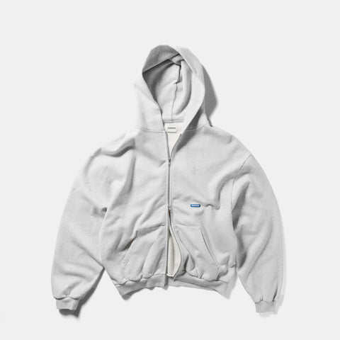 Basics / Basic Zip-Up Hoodie - Ash