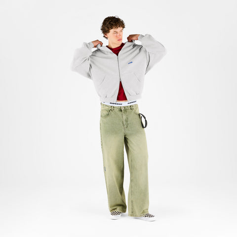 Basics / Basic Zip-Up Hoodie - Ash