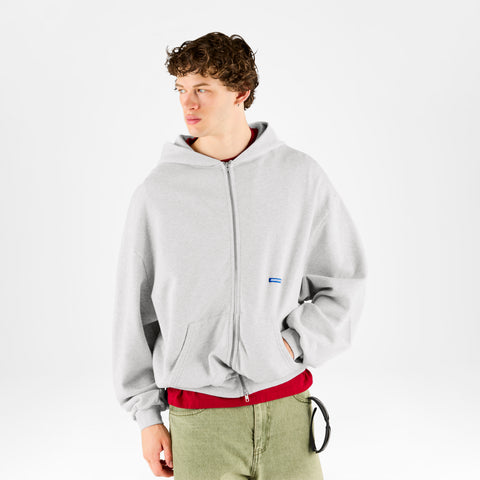 Basics / Basic Zip-Up Hoodie - Ash