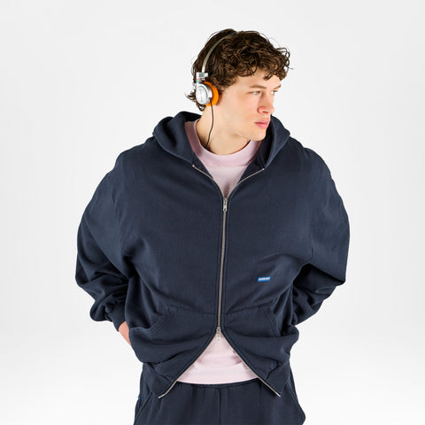 Basics / Basic Zip-Up Hoodie - Nightfall