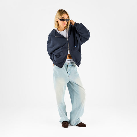 Basics / Basic Zip-Up Hoodie - Nightfall