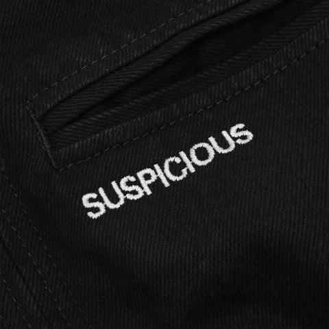 Daisy Denim Zip-Up Jacket - Black