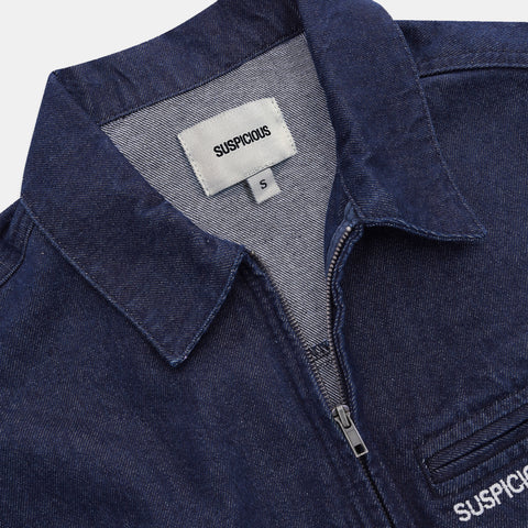 Lola Denim Zip-Up Jacket - Indigo