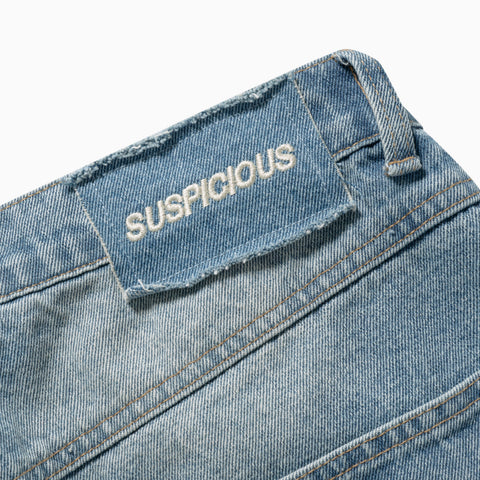 Suspicious Cowboys / Bleached Star Barrel Jeans - Washed Blue