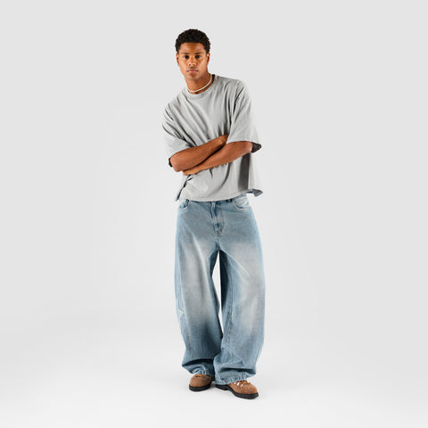 Suspicious Cowboys / Bleached Star Barrel Jeans - Washed Blue
