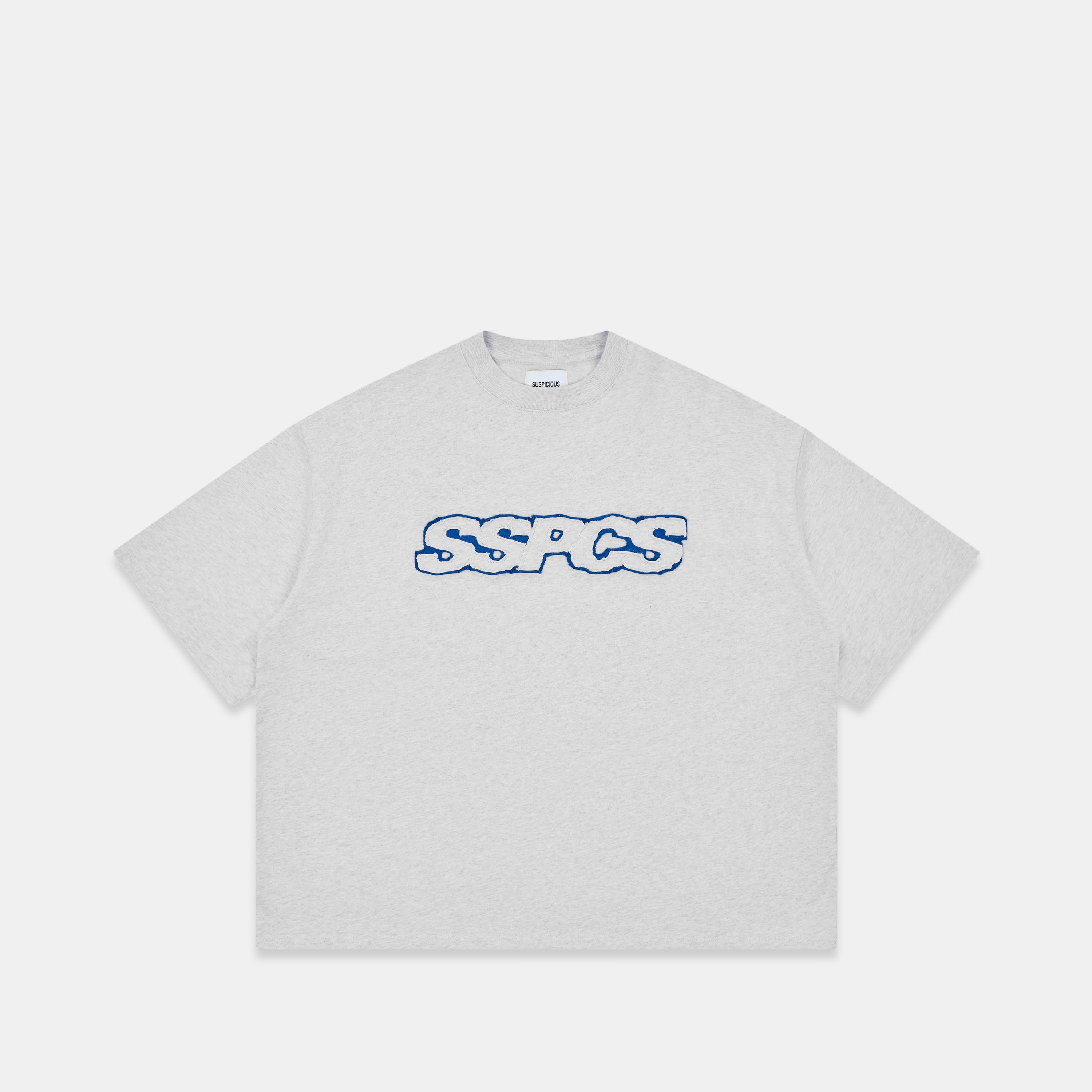 Blue Layered SSPCS Applique Tee - Ash – Suspicious Antwerp