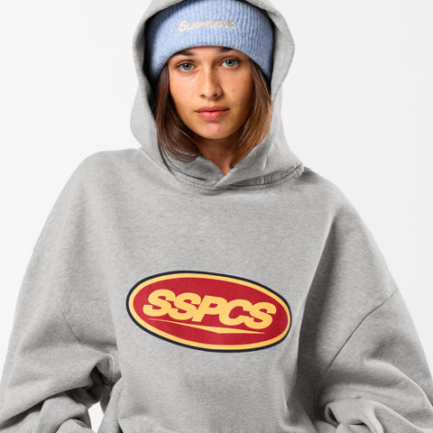 Winter3 / Badge Hoodie - Neutral Heather
