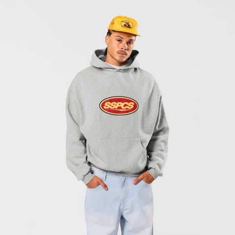 Winter3 / Badge Hoodie - Neutral Heather