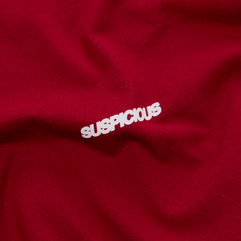 Off Season / Badge Line Up Longsleeve - Dark Red